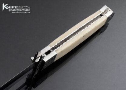 Muhammad Afaaq Custom Knife Mammoth Engraved Swing Guard Automatic - Image 5