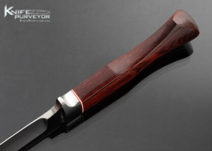 Dr. Fred Carter Custom Knife Cast 440C and Wood Micarta Upswept Hunter - Image 5