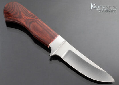 Dr. Fred Carter Custom Knife Cast 440C and Wood Micarta Upswept Hunter - Image 3