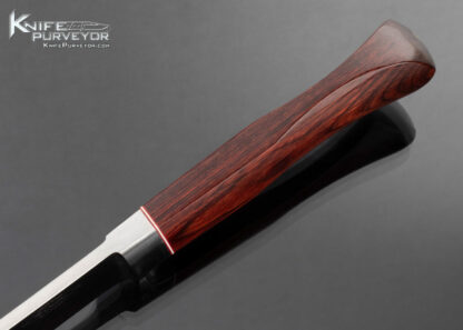 Dr. Fred Carter Custom Knife Cast 440C and Wood Micarta Upswept Hunter - Image 4