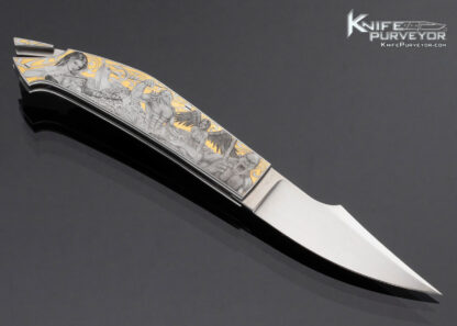 Emmanuel-Esposito-Custom-Knife-The-Iliad-The-Odyssey-Engraved-Jumbo-Rhino-Tail-Lock-by-Brian-Hochstrat-French-Fitted-Display-Case-16515