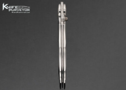 Michael Walker Custom Knife 24Kt Gold Inlaid Titanium Damasteel Blade Lock 16504