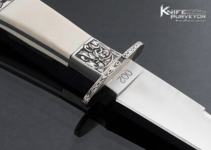 Jess Horn Custom Knife Early 70's Small Mammoth Bowie Engraved by Michael Collins. 16430