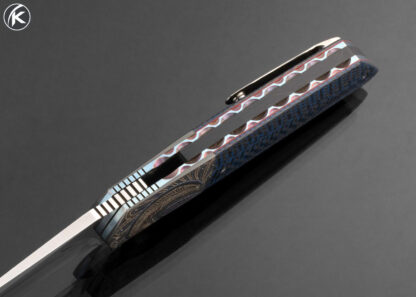 Andre-Thorburn-Custom-Knife-L36-M-Engraved-Zirconium-Bolster-and-Blue-Carbon-Fiber-Linerlock-Flipper-16596