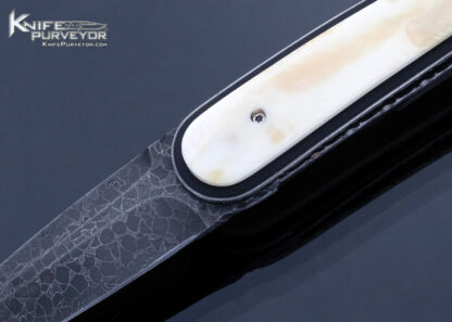 Corrie-Schoeman-Custom-Knife-Damascus-Mammoth-Ivory-Raindrop-Flipper-16604