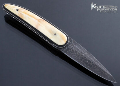 Corrie-Schoeman-Custom-Knife-Damascus-Mammoth-Ivory-Raindrop-Flipper-16604