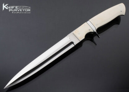 Joe Kious Custom Knife Fixed Blade Mammoth Subhilt Dagger