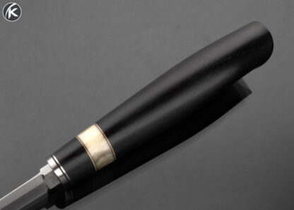 Jeremy Spake Custom Knife Black Basalt Fiber and Reindeer Antler Puukko 16623