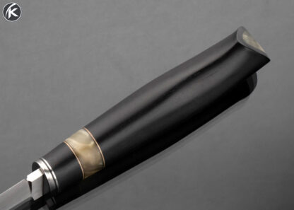 Jeremy Spake Custom Knife Black Basalt Fiber and Reindeer Antler Puukko - Image 4