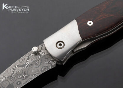 GTF Prototype Desert Ironwood and Damascus Linerlock - Image 2