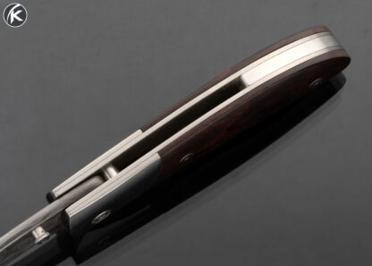 GTF Prototype Desert Ironwood and Damascus Linerlock - Image 5