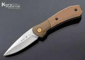 Buck 591 Bolster Release Paradigm Shift S35VN Drop Point Brown G10 Bolster Lock 16672