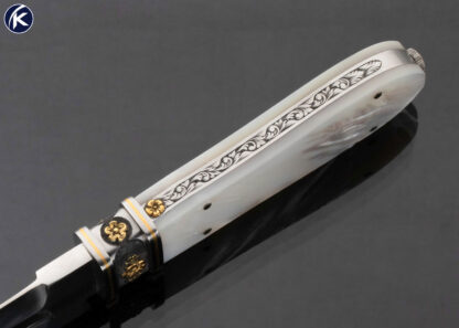 Dennis Friedly Custom Knife California Boot Dagger Engraved By Gil Rudolph 16517