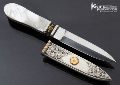 Dennis Friedly Custom Knife California Boot Dagger Engraved By Gil Rudolph - Image 4