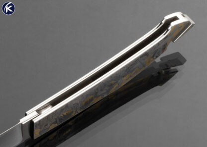 Emmanuel Esposito Custom Knife "The Iliad and The Odyssey" Engraved Jumbo Rhino Tail Lock by Brian Hochstrat with French Fitted Display Case - Image 7