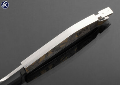 Emmanuel Esposito Custom Knife "The Iliad and The Odyssey" Engraved Jumbo Rhino Tail Lock by Brian Hochstrat with French Fitted Display Case - Image 6