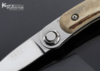 Paul Knife Series 2 Model 2 Old Stag Button Lock - Image 2