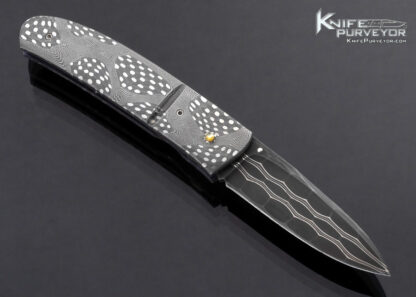 W.D. Pease Custom Knife Mosaic Damascus Linerlock - Image 4