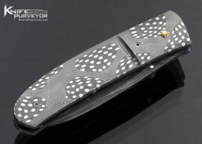 W.D. Pease Custom Knife Mosaic Damascus Linerlock - Image 3