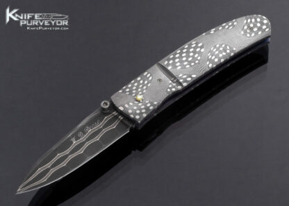 W.D. Pease Custom Knife Mosaic Damascus Linerlock 16851