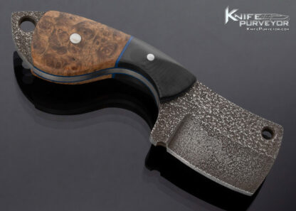Vorn Knives Mini Cleaver Black Micarta and Burl Wood - Image 2