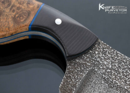 Vorn Knives Mini Cleaver Black Micarta and Burl Wood - Image 3