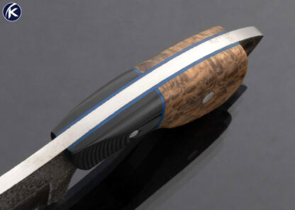 Vorn Knives Mini Cleaver Black Micarta and Burl Wood - Image 4