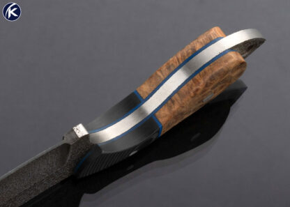 Vorn Knives Mini Cleaver Black Micarta and Burl Wood 16694