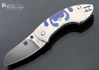 Vox/ Anso Spyderco Custom Knife Titanium Frame Slip Joint 16716