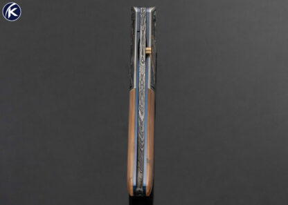 Jody Muller Custom Knife Sole Authorship Damascus and Engraved "Spartans" Linerlock - Image 8