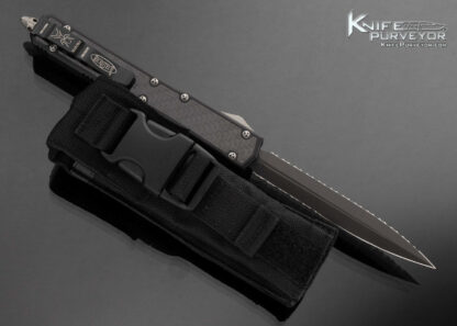 Microtech Custom Knife Makora II DLC Full Serrated 106-3 w Original Box - Image 5