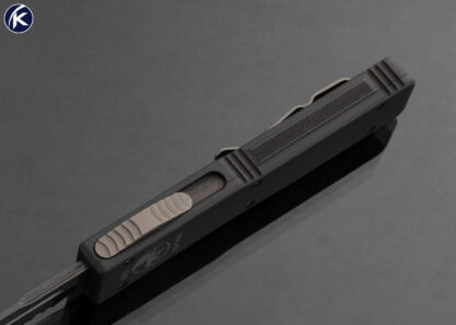 Microtech Custom Knife OTF Ultratech Black Serrated 0313 w Original Box - Image 3