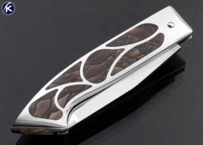 Charlie Bennica Custom Knife Biggs Jasper Interframe Bennica Lock - Image 4