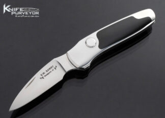 Scott Sawby Custom Knife Edwards Black Jade Merlin Button Lock 15557