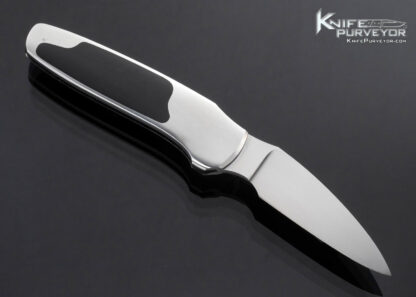 Scott Sawby Custom Knife Edwards Black Jade Merlin Button Lock - Image 4