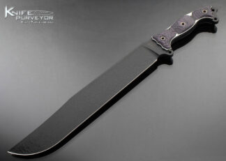 Busse Combat Custom Knife MOAB Black Coated Steel and Textured Micarta 16972