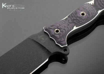 Busse Combat Custom Knife MOAB Black Coated Steel and Textured Micarta - Image 2