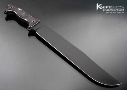 Busse Combat Custom Knife MOAB Black Coated Steel and Textured Micarta - Image 3