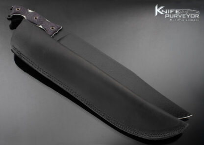 Busse Combat Custom Knife MOAB Black Coated Steel and Textured Micarta - Image 4