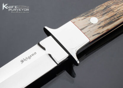 Mamoru Shigeno Custom Knife Bark Mammoth "Bob Loveless" Fighter - Image 2
