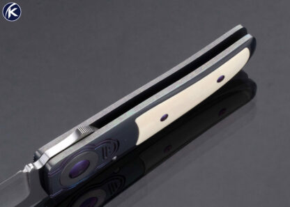 Michael Walker Custom Knife Titanium Mammoth Interframe D-Lock - Image 6