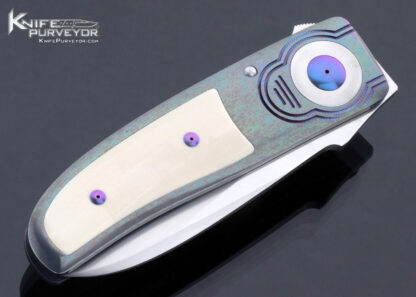 Michael Walker Custom Knife Titanium Mammoth Interframe D-Lock - Image 3