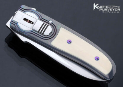 Michael Walker Custom Knife Titanium Mammoth Interframe D-Lock - Image 2