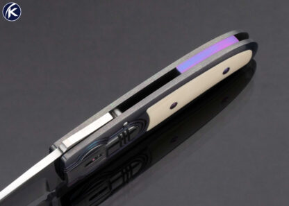 Michael Walker Custom Knife Titanium Mammoth Interframe D-Lock - Image 5