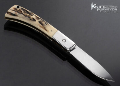 Bob Ogg Custom Knife Stag Half Stop Slip Joint - Image 3