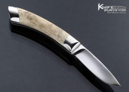 Billy Mace Imel Custom Knife Camel Bone Slip Joint 16835