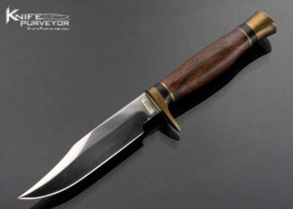 Ralph Bone Custom Knife Rosewood and Brass Hunting Knife Orvis Collab 16806