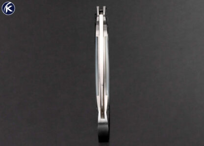 Tim Herman Custom Knife Sole Authorship Engraved Mother of Pearl Semi Interframe Lockback 16883