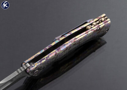 Michael Zieba Custom Knife Jason Knight Collaboration One of One S5 Framelock Flipper - Image 6