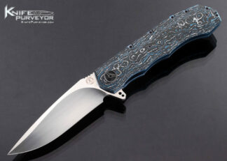 Andre Thorburn Custom Knife L51F Fat Carbon Scales and Zirconium Pivot Linerlock Flipper 16876